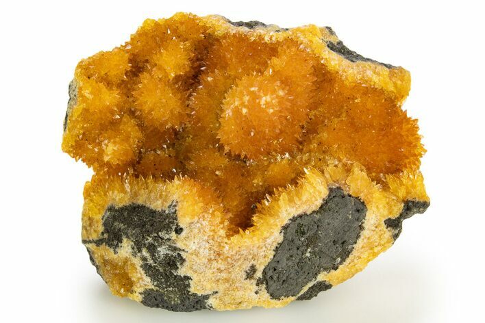 Intense Orange Calcite Crystal Cluster - Poland #331956